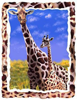 Giraffe-Love-Wallpaper-Mural