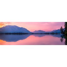 Rundle Forebay Reservoir At Sunset Wall Mural