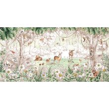 Forest Friends In Spring Wall Mural