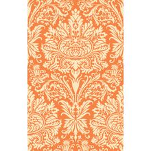 Orange Dream Damask Wallpaper