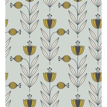 Atomic Tulip Pattern Wallpaper