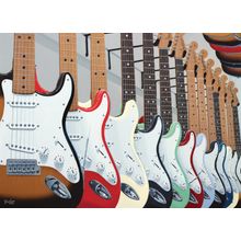 Strat Guitar Shopping Wall Mural