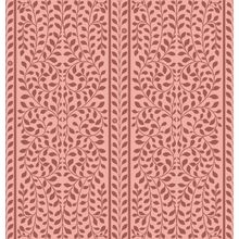 Youthful Coral Bold Brick Inlay Pattern Wallpaper