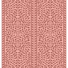 Youthful Coral Bold Brick Inlay Pattern Wallpaper