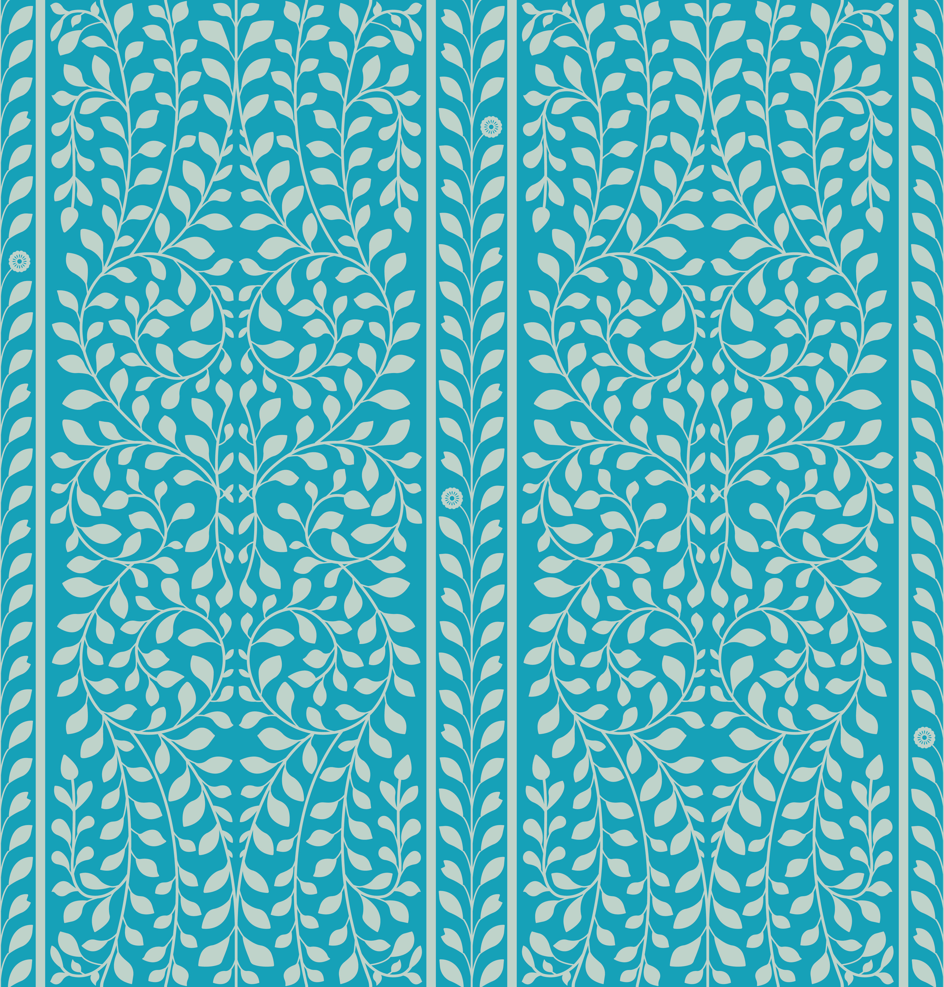 Capri Waterscape Pattern Wallpaper - Murals Your Way