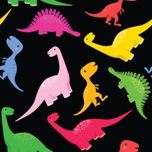 Vibrant Dino Print Wallpaper