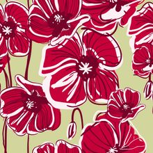Poppy Pattern Wallpaper
