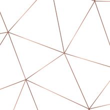 Golden Geometric Abstract Wall Mural