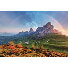 Rainbow In The Alps Wall Mural