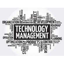 Technology Management Word Cloud Wall Mural