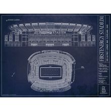 FirstEnergy Stadium Blueprint Wall Mural