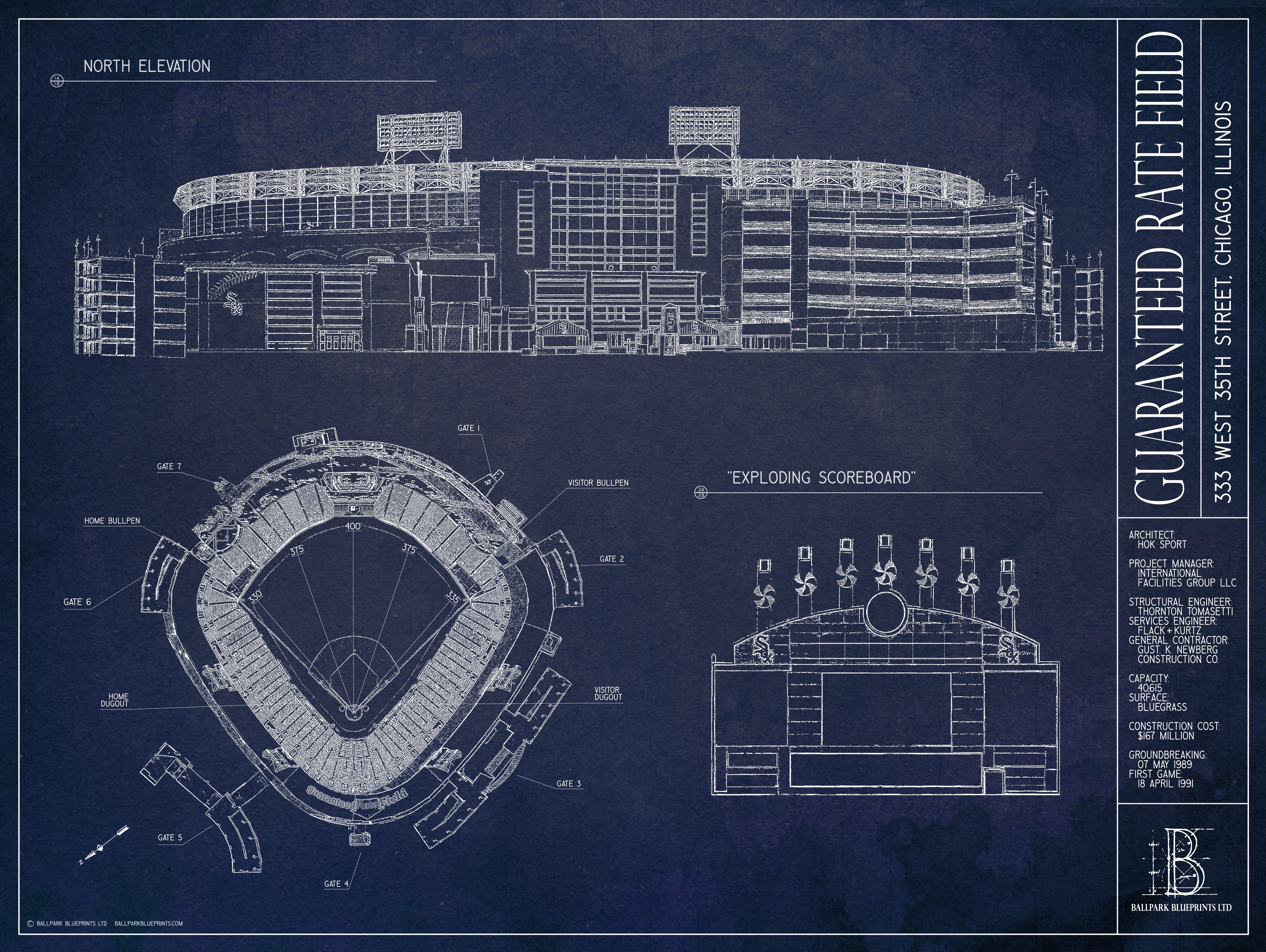 Chicago White Sox/U.S. Cellular Field Wall Mural