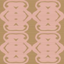 Baguette Mellow Coral Ice Crystal Pattern Wallpaper