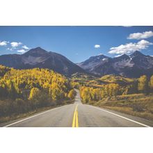 Scenic Highway Drive Through Colorado Wall Mural