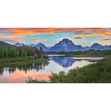 Oxbow Sunset Wall Mural