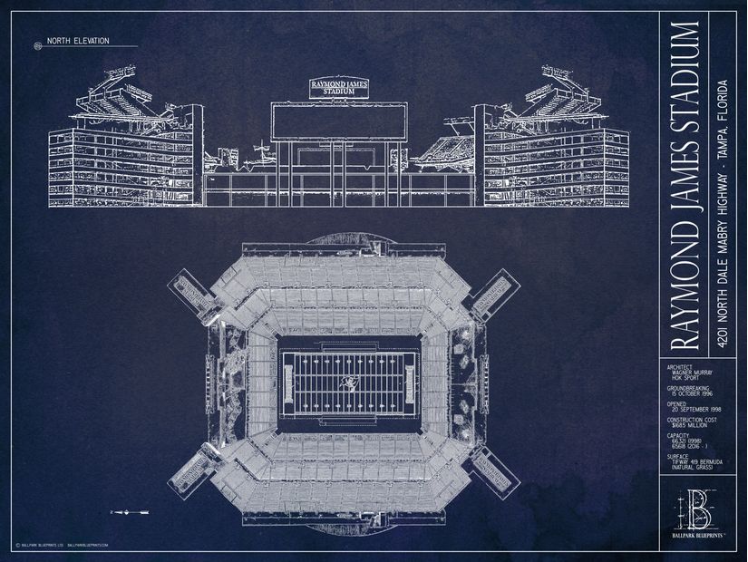 Blueprint-of-Raymond-James-Stadium-home-of-the-Tampa-Bay-Buccaneers-NFL-team