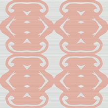 Rock Candy Coral Ice Crystal Pattern Wallpaper