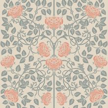Historic Rose Vine Pattern Wallpaper