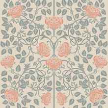 Historic Rose Vine Pattern Wallpaper