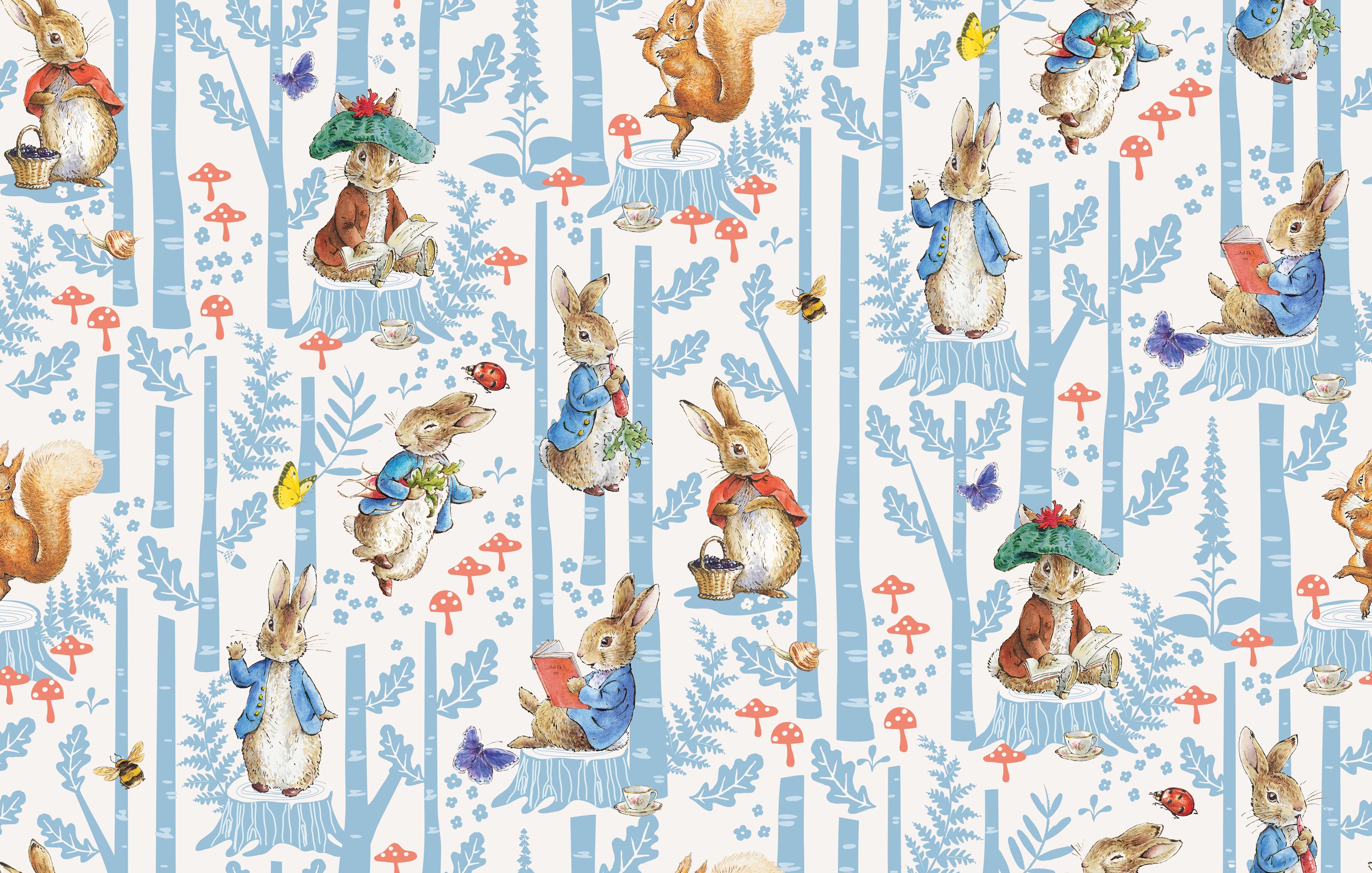 Woodland Walk Pattern Wallpaper Mural - Murals Your Way