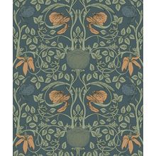 Classic Curling Vines Pattern Wallpaper