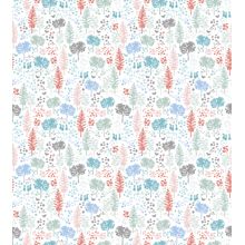 Multi-Colored Tree Pattern Wallpaper