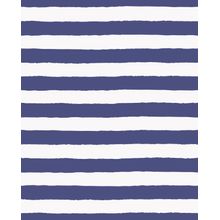 Bold Blue Stripe Pattern Wallpaper