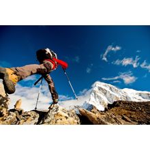 Hiking In Mountains Wall Mural