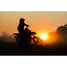 Motocross Sunset Wall Mural