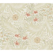 Cream Larkspur William Morris Inspired Wallpaper
