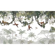 Cheeky Monkeys Wallpaper Mural