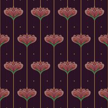 Peony Pinstripe Wallpaper Pattern