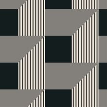 Black and White Steps Geometric Wallpaper
