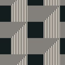 Black and White Steps Geometric Wallpaper