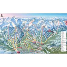 Breckenridge Ski Trail Map With Legend Wall Mural