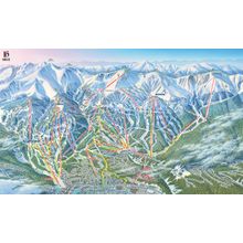 Breckenridge Ski Trail Map Wall Mural
