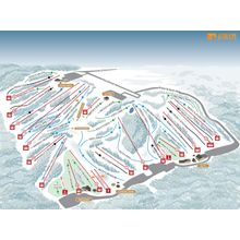 Afton Alps Ski Trail Map Wall Mural