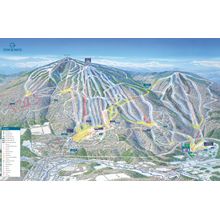 Okemo Ski Trail Map With Legend Wall Mural