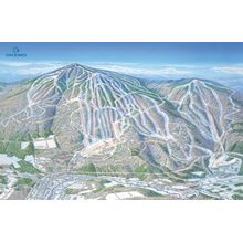 Okemo Ski Trail Map Wall Mural