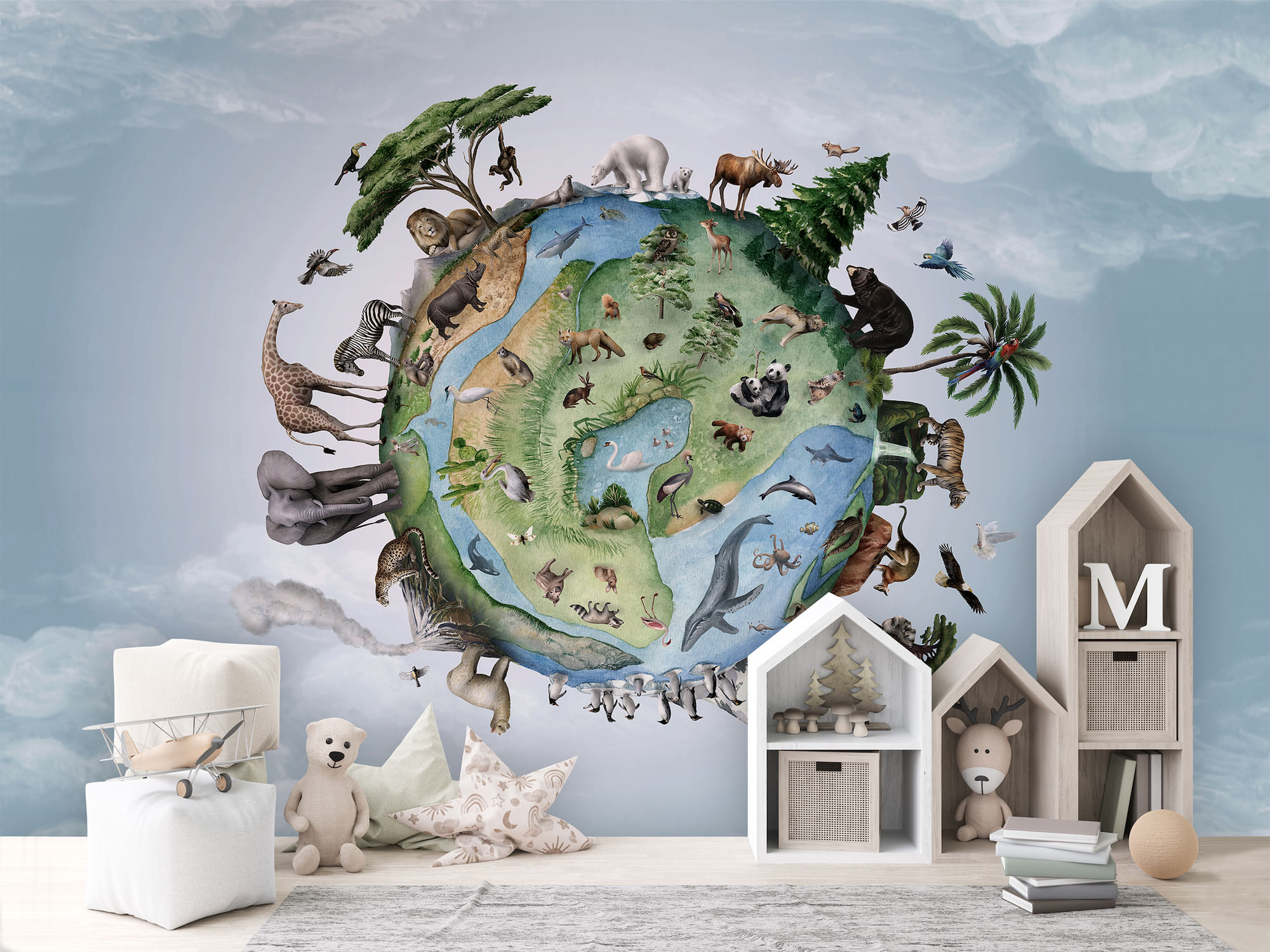 Animals Of Earth Wallpaper Mural - Murals Your Way