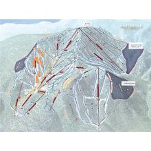 Northstar Ski Trail Map Wall Mural