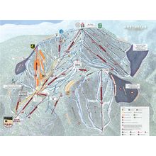 Northstar Ski Trail Map With Legend Wall Mural