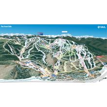 Vail Ski Trail Map Wall Mural