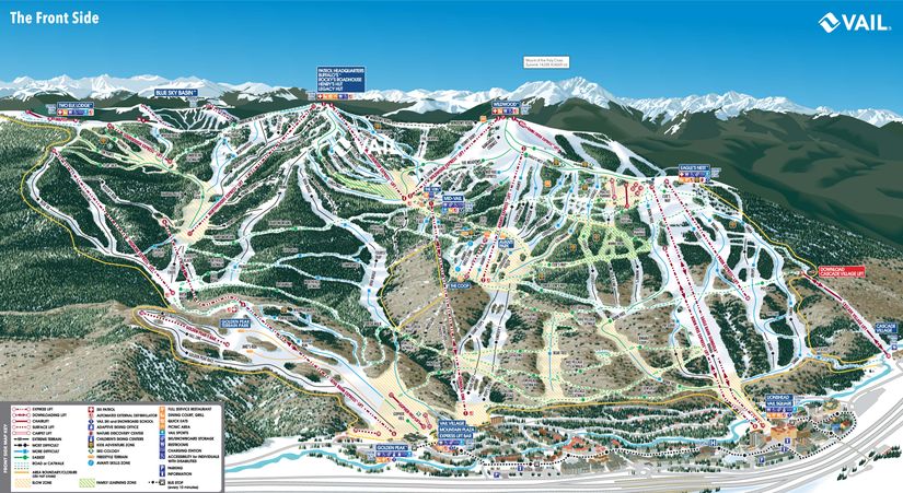 Vail-Ski-Trail-Map-With-Legend-Wall-Mural