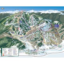 Beaver Creek Ski Trail Map With Legend Wall Mural