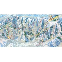 Park City Ski Trail Map Wall Mural