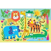 Jungle Animals 2 Wallpaper Mural