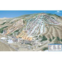 Mount Snow Ski Trail Map With Legend Wall Mural