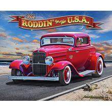 Roddin' in the USA Wall Mural