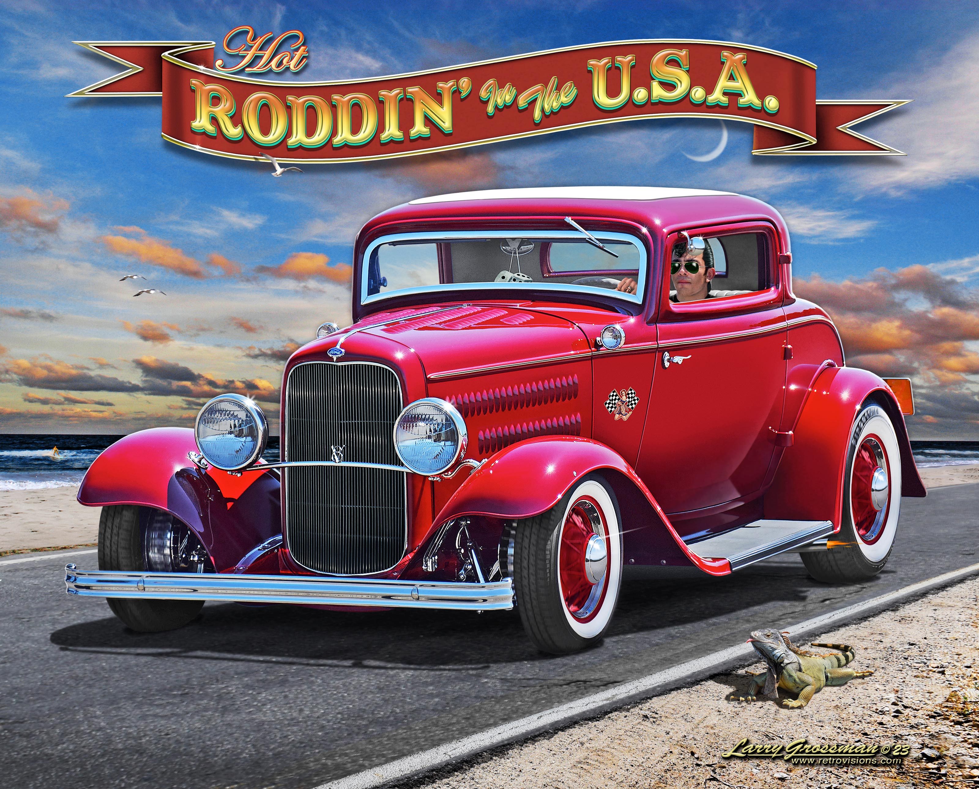 Roddin' in the USA Wall Mural - Murals Your Way